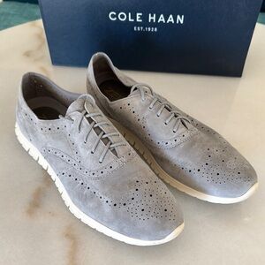 Cole Haan Gray Sneakers with Wingtip Design